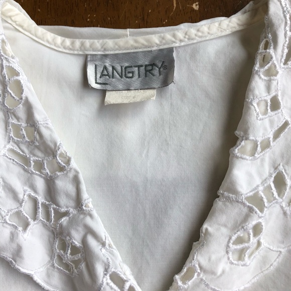 🔥White Button Down Laser Cut Collar Size 6 - Picture 3 of 8